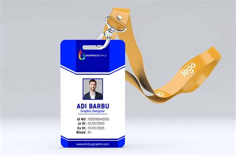 office id card template.